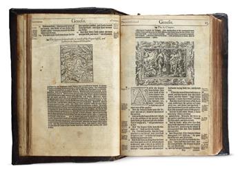 BIBLE IN ENGLISH.  The.holie.Bible.  1568.  General title and 26 other leaves supplied in facsimile.